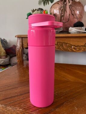 BruMate Bright Pink Insulated Bottle with Flip Handle